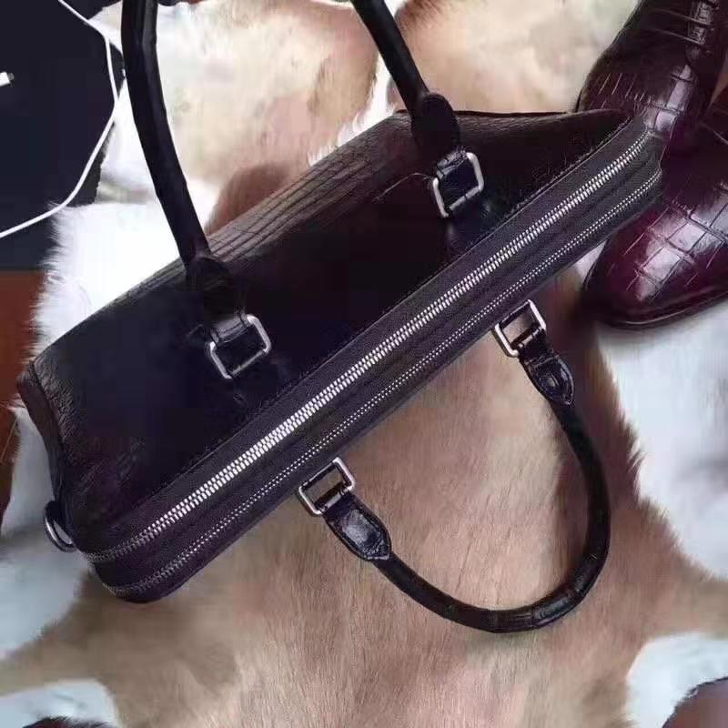 Túi xách nam Prada siêu cấp da vân cá sấu