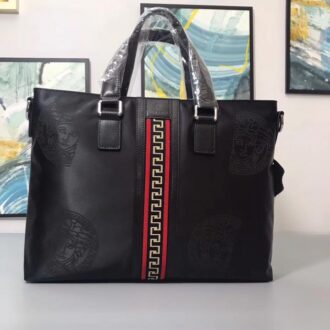 Túi xách nam Versace siêu cấp da nhăn họa tiết logo