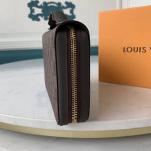 Ví nam Louis Vuitton siêu cấp cầm tay caro nâu