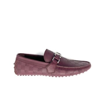 Giày lười Louis Vuitton bản like auth 1:1 màu đỏ đô