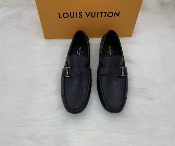 Giày lười Louis Vuitton siêu cấp họa tiết tag lệch