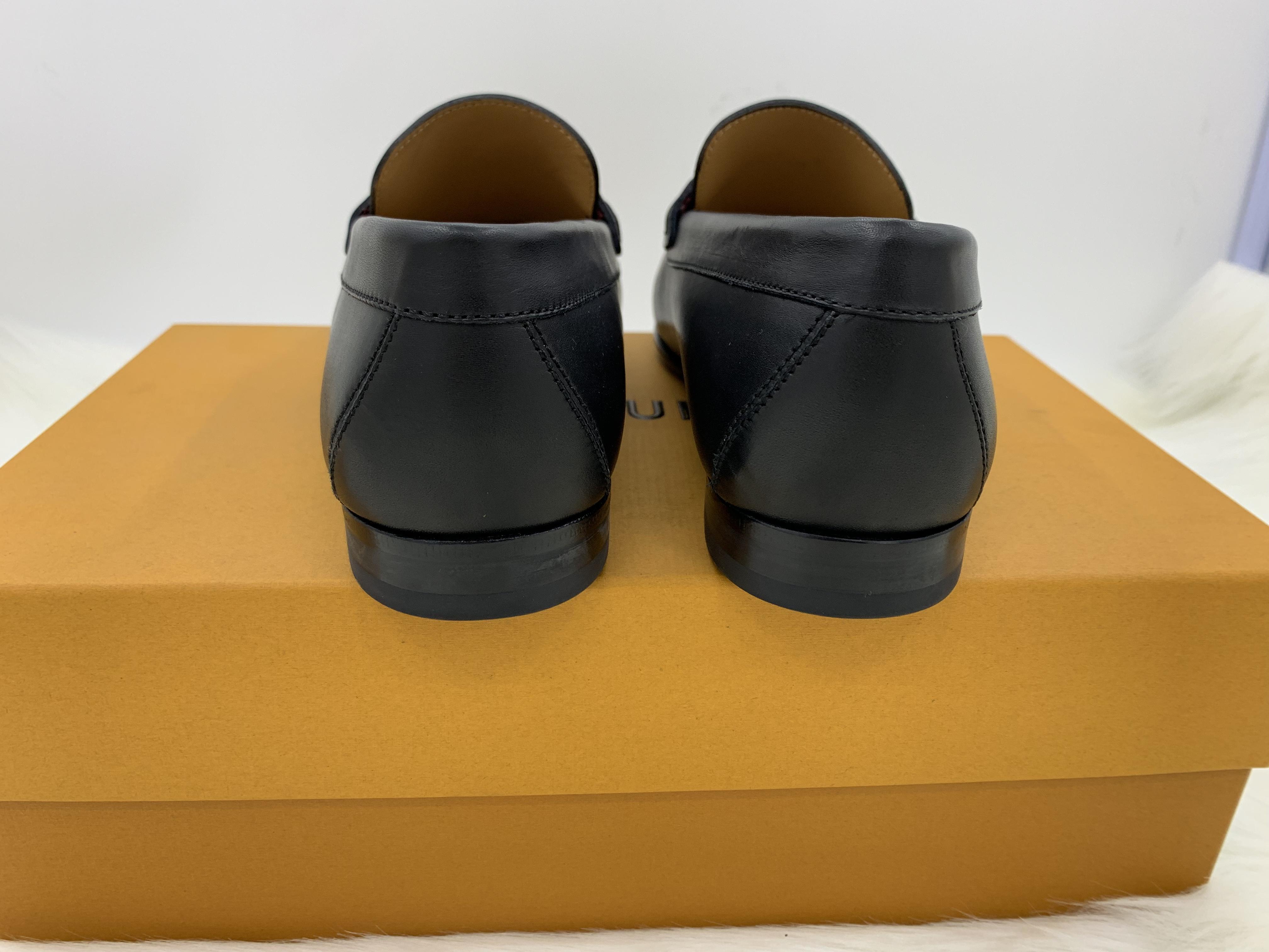 Giày lười Louis Vuitton like au đế cao tag đỏ GLLV11