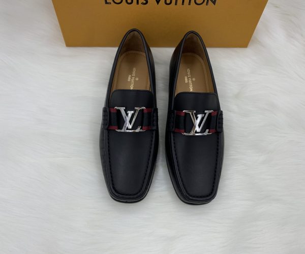 Giày lười Louis Vuitton like au đế cao tag đỏ GLLV11