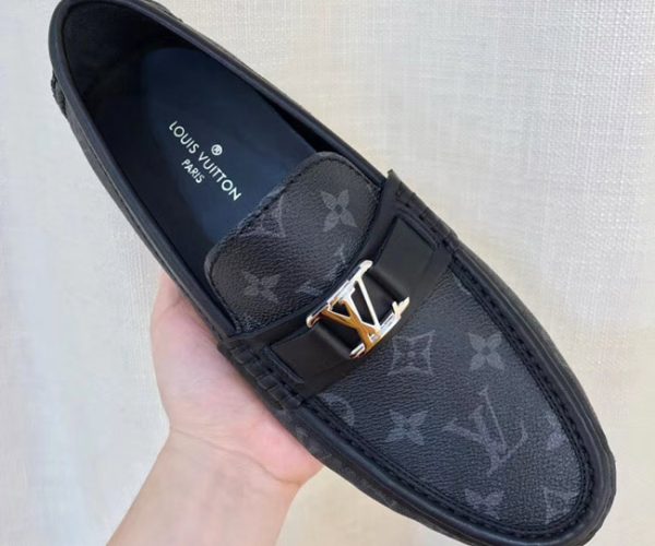 Giày lười Louis Vuitton bản Like Au họa tiết hoa GLLV04