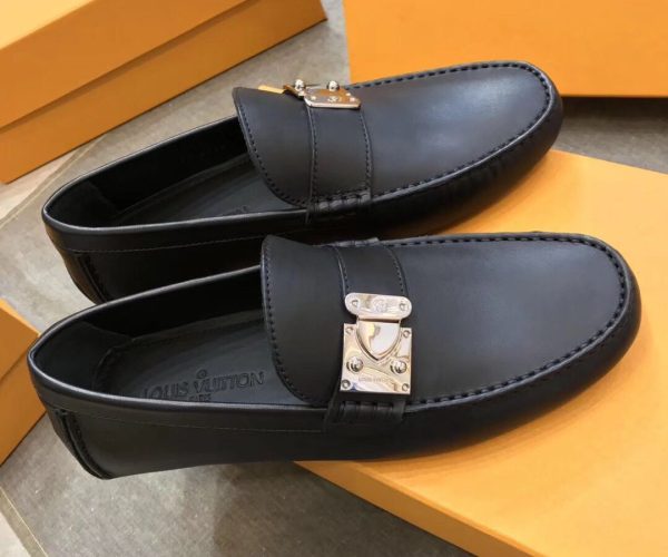 Giày lười Louis Vuitton họa tiết tag lệch bản Like Au 1:1 GLLV18