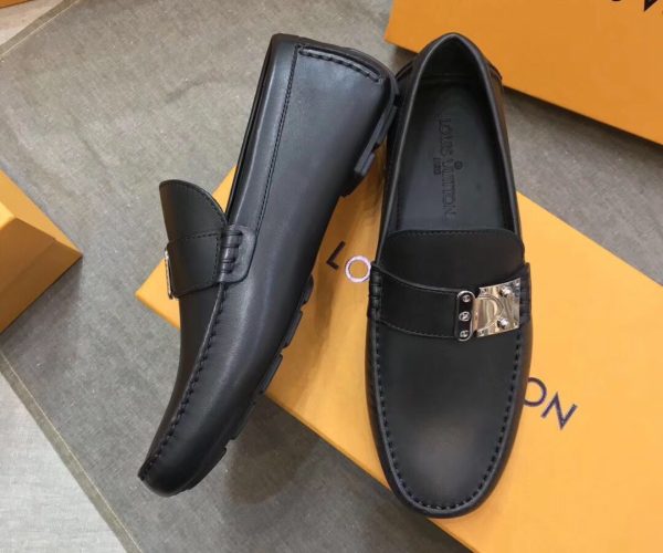 Giày lười Louis Vuitton họa tiết tag lệch bản Like Au 1:1 GLLV18