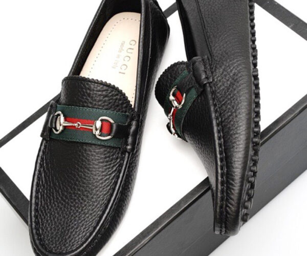 Giày lười Gucci bản siêu cấp họa tiết da nhăn GLGC01