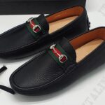 Giày lười Gucci bản siêu cấp họa tiết da nhăn GLGC01