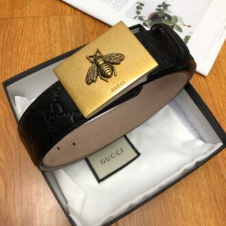 Thắt lưng nam Gucci họa tiết logo mặt khóa ong TLGC67