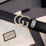 Thắt lưng nam Gucci khóa chữ g kép màu trắng TLGC70