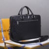 Túi xách nam Louis Vuitton siêu cấp họa tiết kẻ ô màu đen TXLV12
