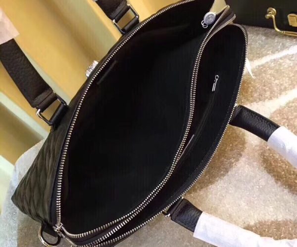 Túi xách nam Versace siêu cấp họa tiết da dập nổi màu đen TXVS03