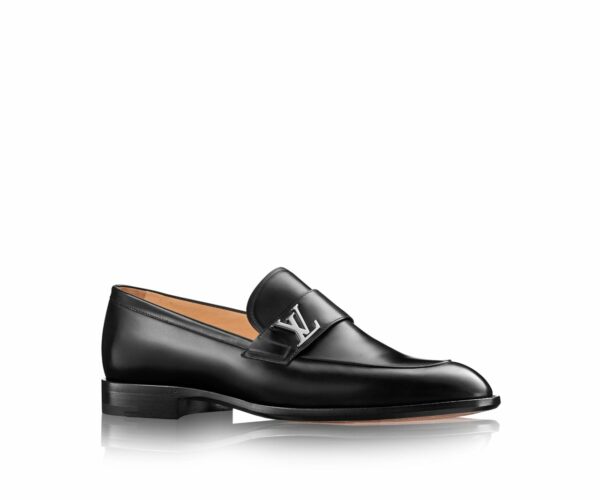 Giày lười Louis Vuitton like au đế cao khóa logo lệch GLLV89