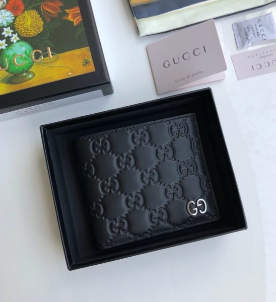 Ví nam Gucci siêu cấp bỏ túi họa tiết dập logo VNG93