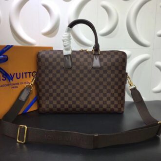 Túi xách nam Louis Vuitton họa tiết caro màu nâu TXLV19