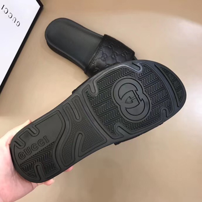 Dép nam Gucci siêu cấp quai ngang họa tiết logo DGC04