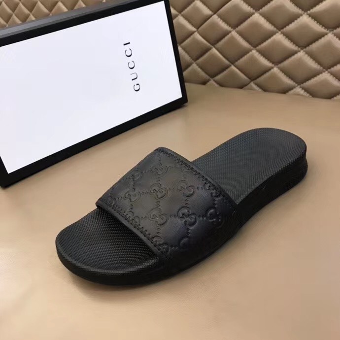 Dép nam Gucci siêu cấp quai ngang họa tiết logo DGC04