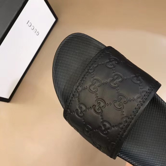 Dép nam Gucci siêu cấp quai ngang họa tiết logo DGC04