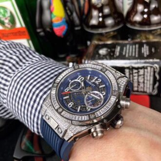 dong ho hoblot nam mat tron xanh DHL11 (5)