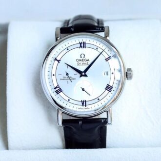 dong ho omega nam mat tron tron so la ma day da DHO06 (6)