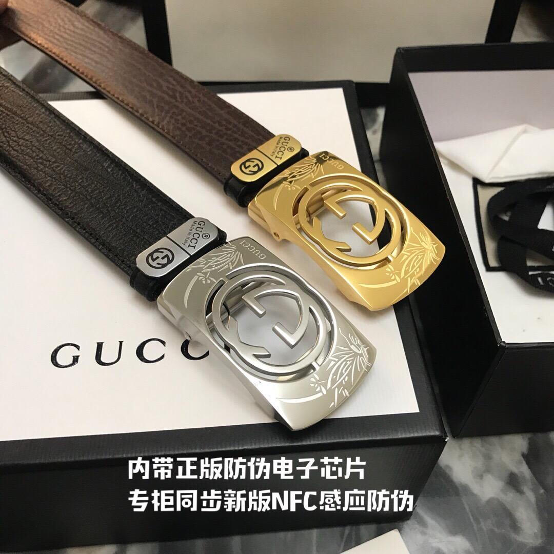 Thắt lưng nam Gucci siêu cấp mặt khóa họa tiết hoa TLGC72