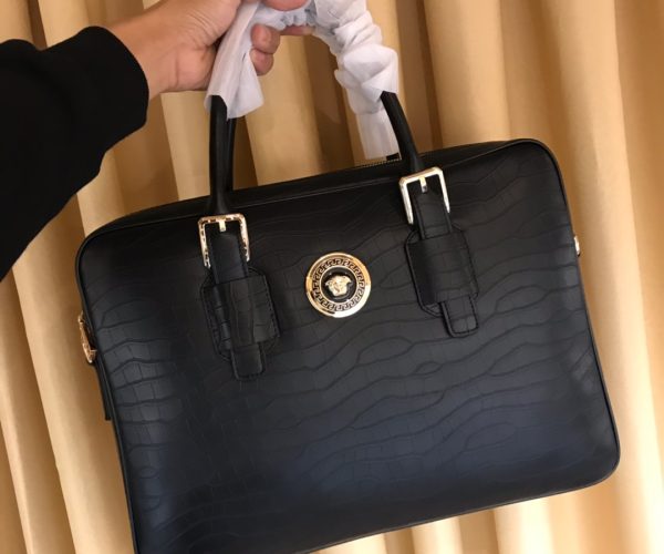Túi xách nam Versace siêu cấp họa tiết da dập vân TXVS06
