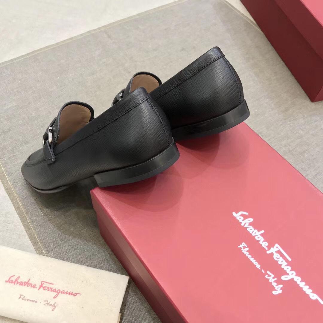 Giày lười Salvatore Ferragamo like au đế cao họa tiết nơ GLSF28