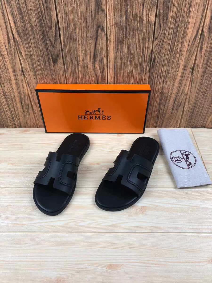 Dép Hermes nam bản siêu cấp họa tiết viền đan DNH25