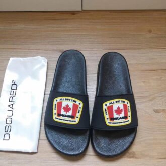 Dép Dsquared2 nam siêu cấp họa tiết cờ canada DDSQ07