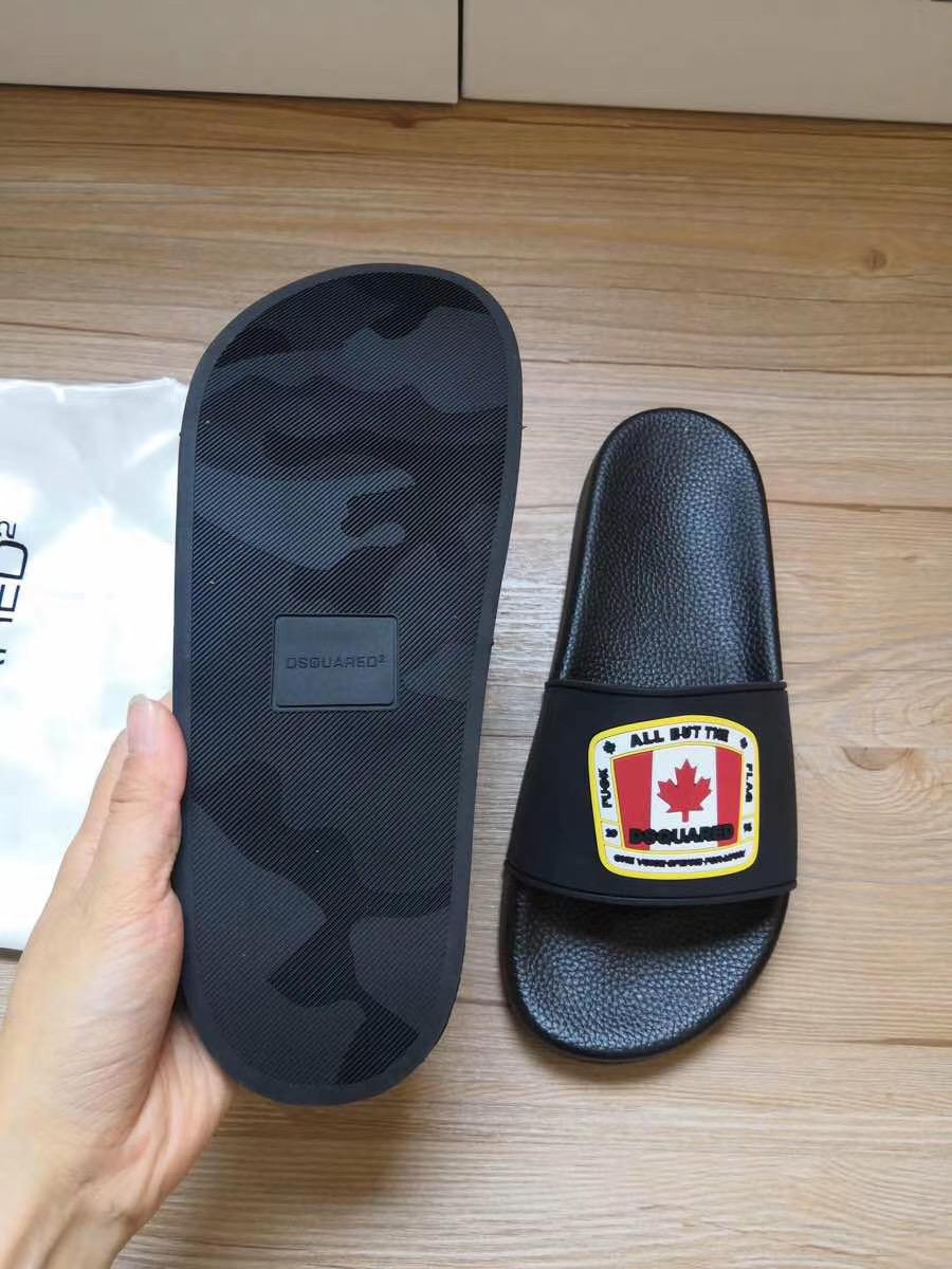 Dép Dsquared2 nam siêu cấp họa tiết cờ canada DDSQ07