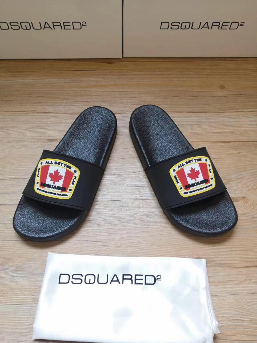 Dép Dsquared2 nam siêu cấp họa tiết cờ canada DDSQ07