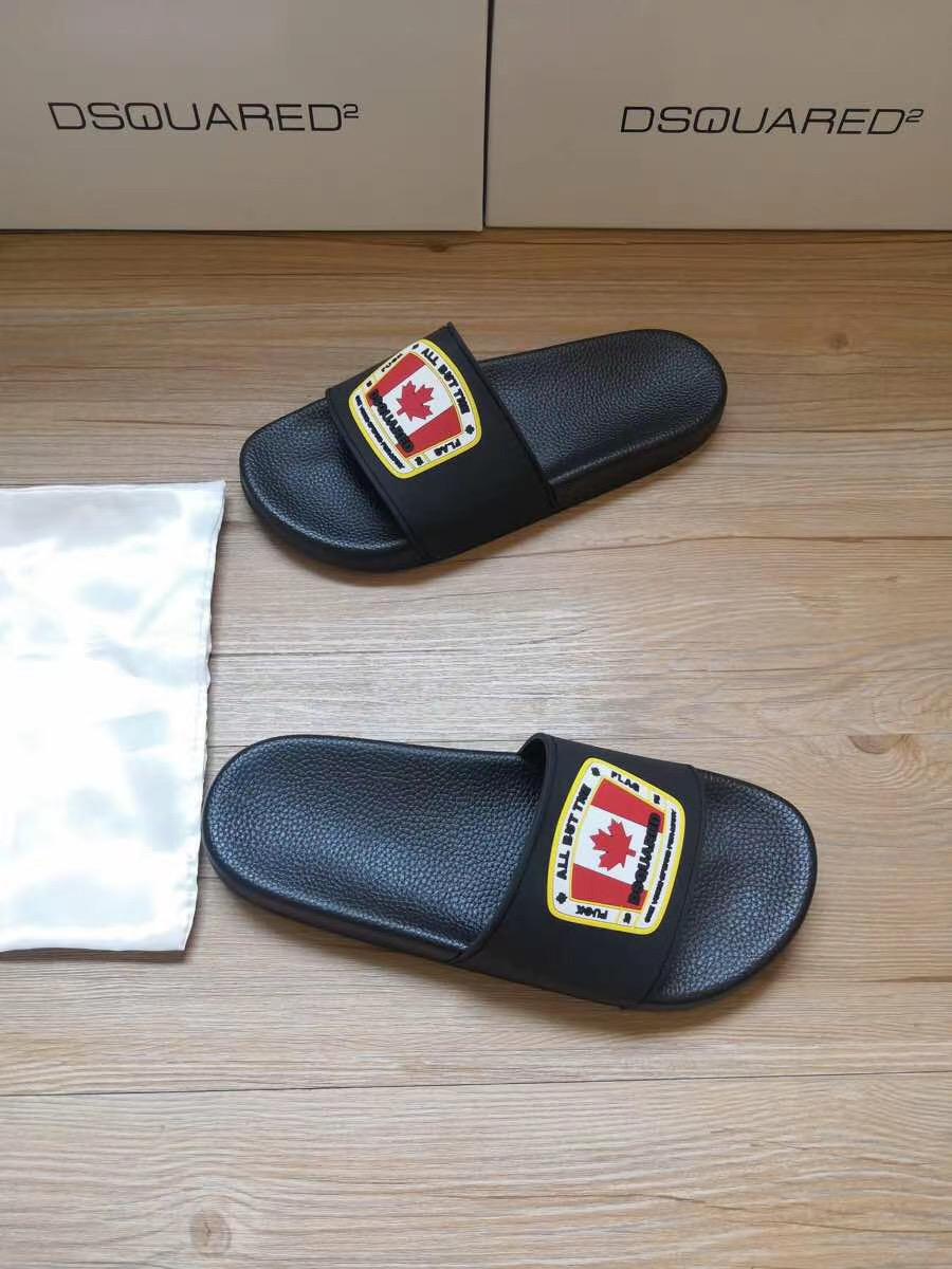 Dép Dsquared2 nam siêu cấp họa tiết cờ canada DDSQ07