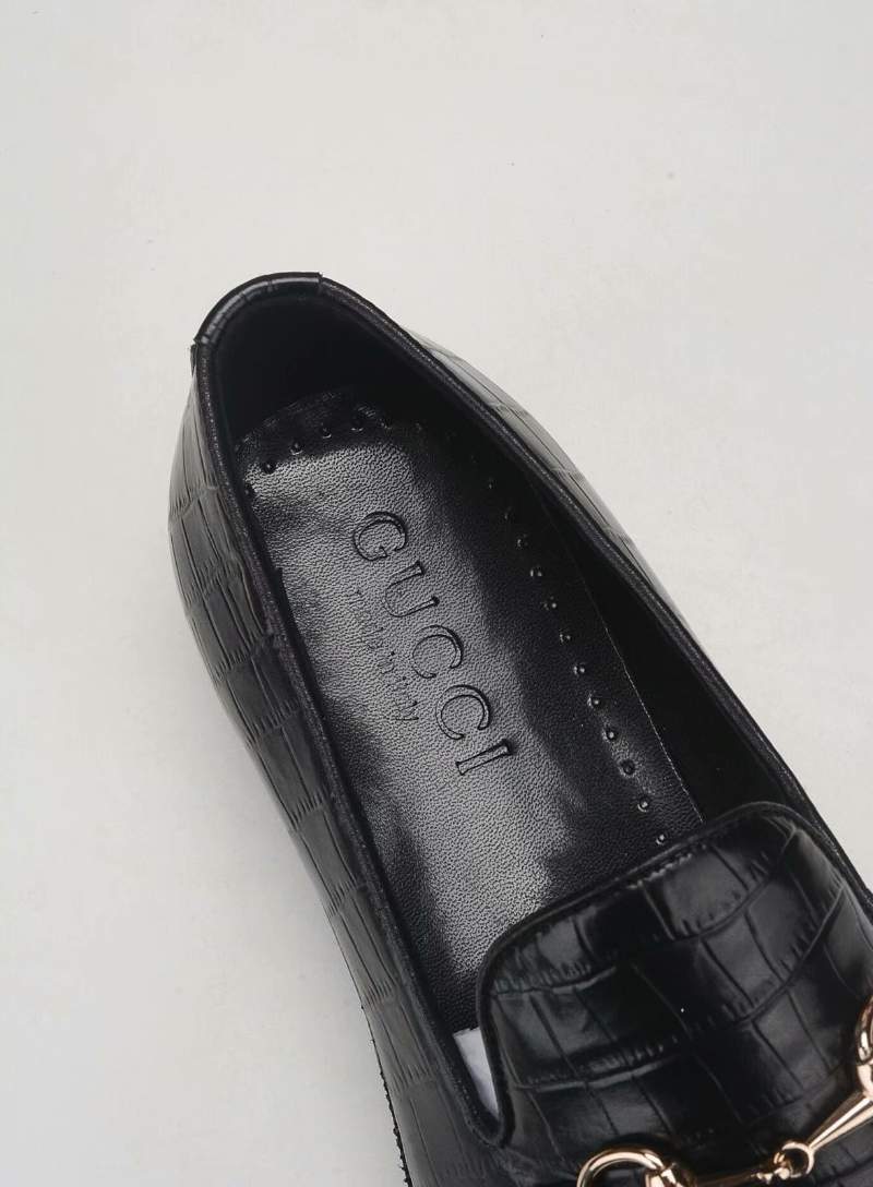 Giày lười Gucci siêu cấp đế cao họa tiết da rạn GLGC53