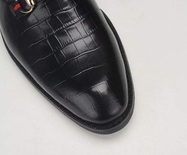 Giày lười Gucci siêu cấp đế cao họa tiết da rạn GLGC53
