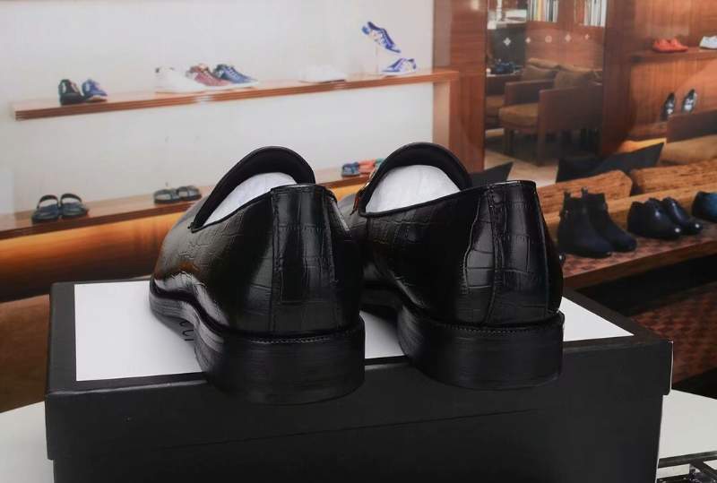 Giày lười Gucci siêu cấp đế cao họa tiết da rạn GLGC53