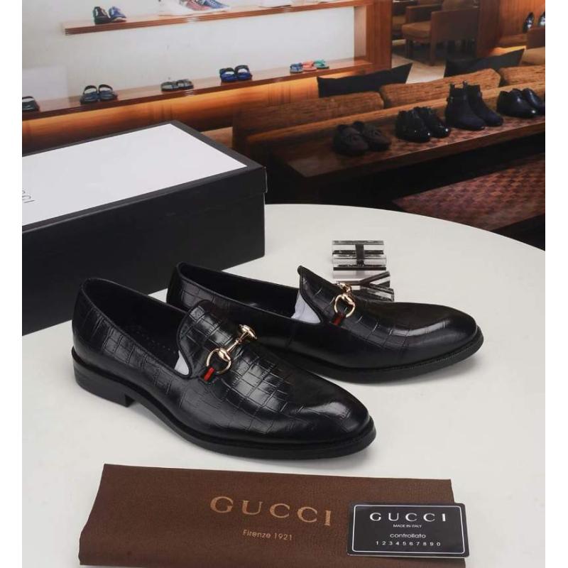 Giày lười Gucci siêu cấp đế cao họa tiết da rạn GLGC53