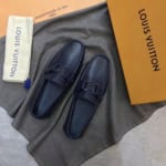 Giày lười Louis Vuitton like auth họa tiết da ráp GLLV104