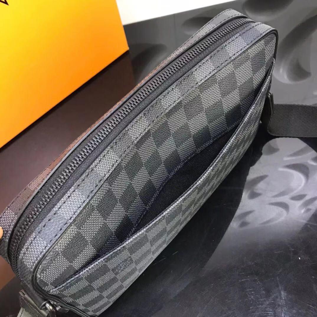 Túi đeo chéo Louis Vuitton like au họa tiết caro hình hộp TDCLV10