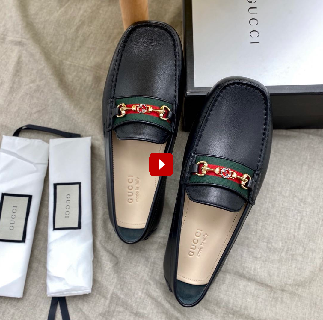 Giày lười Gucci like au họa tiết logo nhỏ GLGC58