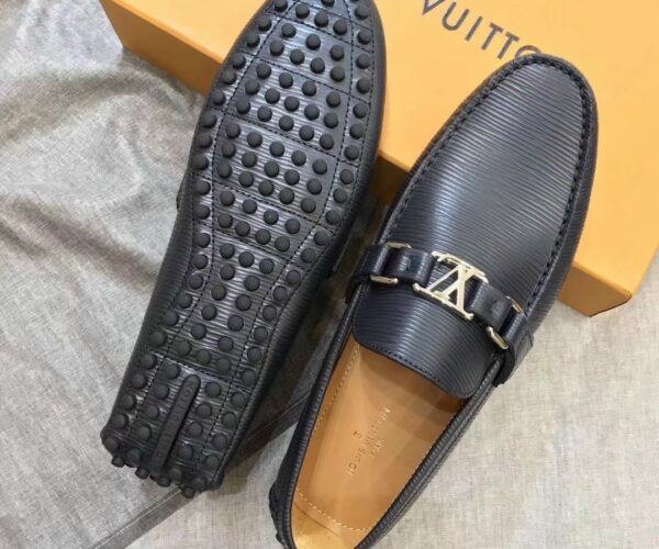 Giày lười Louis Vuitton like au epi đen GLLV110