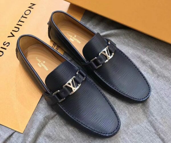 Giày lười Louis Vuitton like au epi đen GLLV110