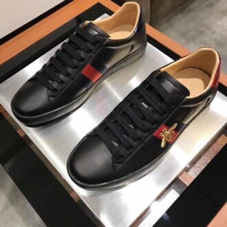 Giày nam Gucci like au họa tiết ong đen GNGC12