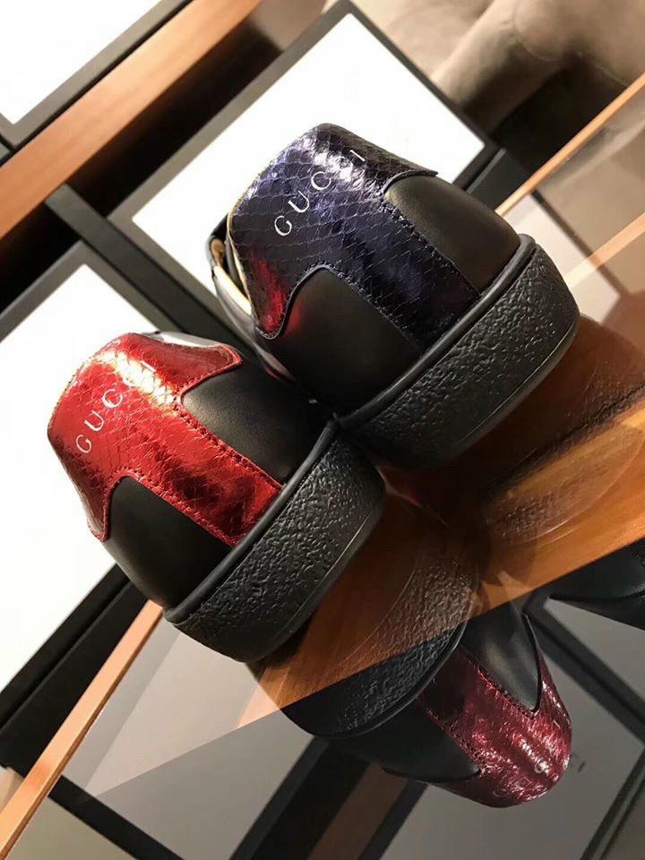 Giày nam Gucci like au họa tiết ong đen GNGC12