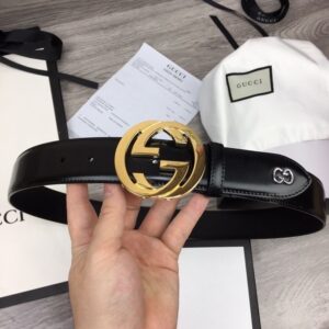 Thắt lưng nam Gucci siêu cấp họa tiết chữ G kép tròn TLGC77