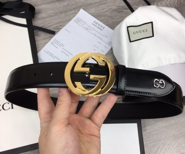 Thắt lưng nam Gucci siêu cấp họa tiết chữ G kép tròn TLGC77