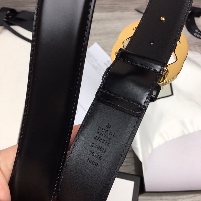 Thắt lưng nam Gucci siêu cấp họa tiết chữ G kép tròn TLGC77