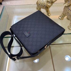 Túi đeo chéo Gucci siêu cấp họa tiết logo đen TDCGC18
