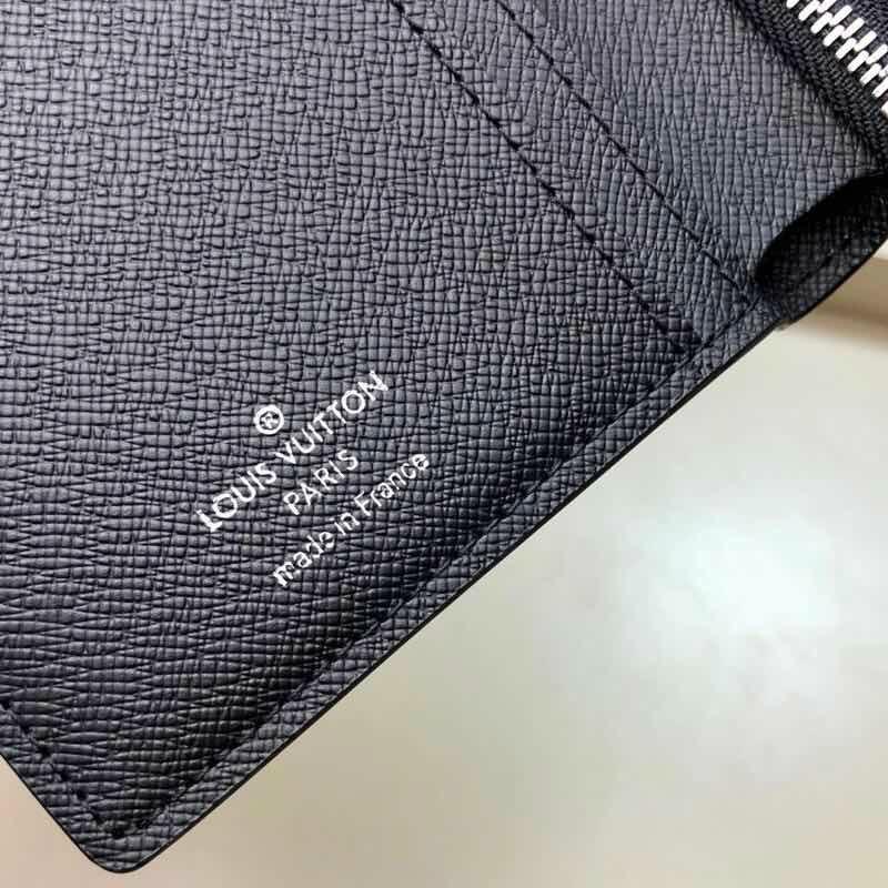  Ví đứng Louis Vuitton siêu cấp họa tiết caro đen VDLV01