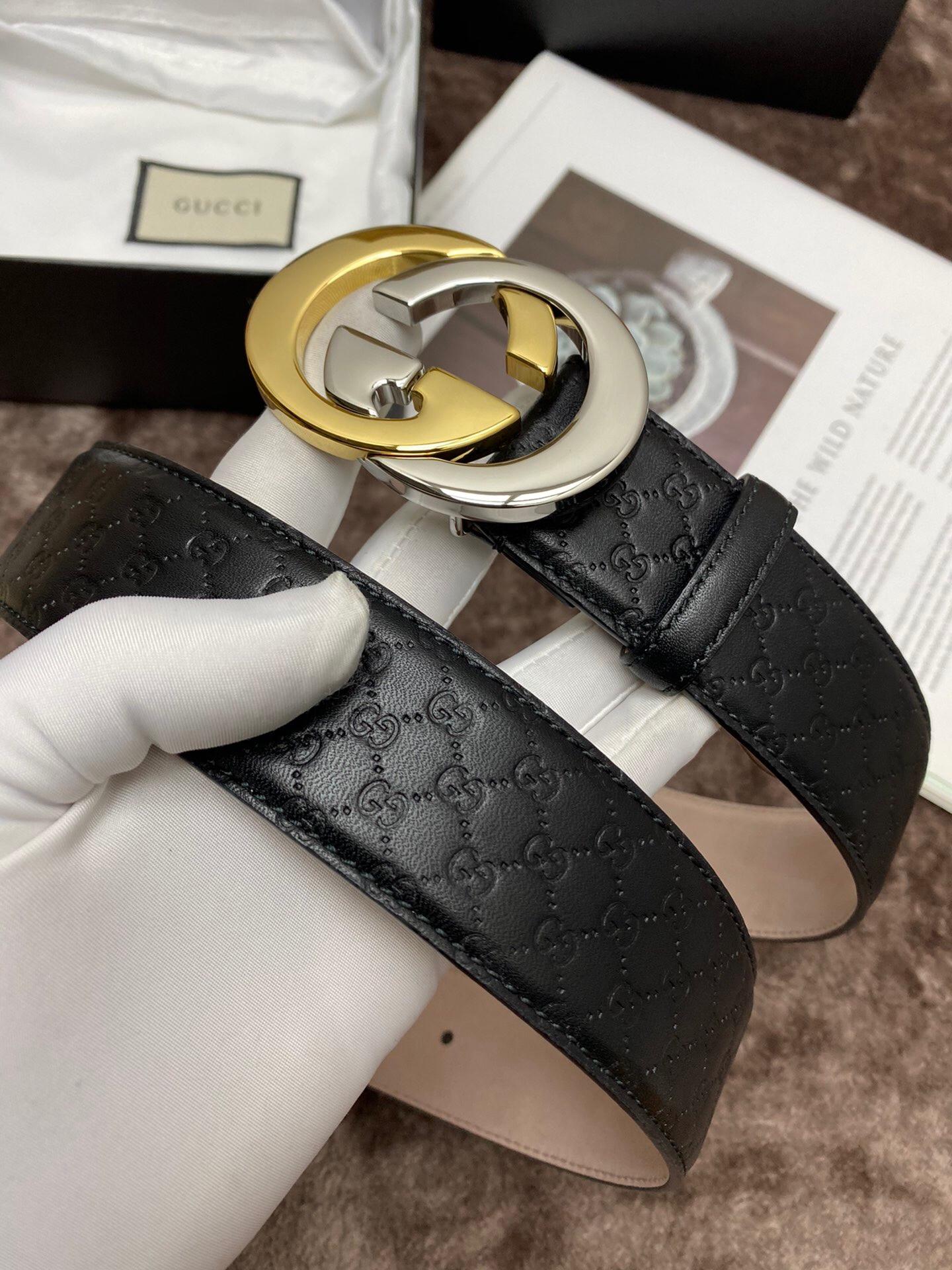 Thắt lưng Gucci like au dây họa tiết logo khóa G đối TLGC79