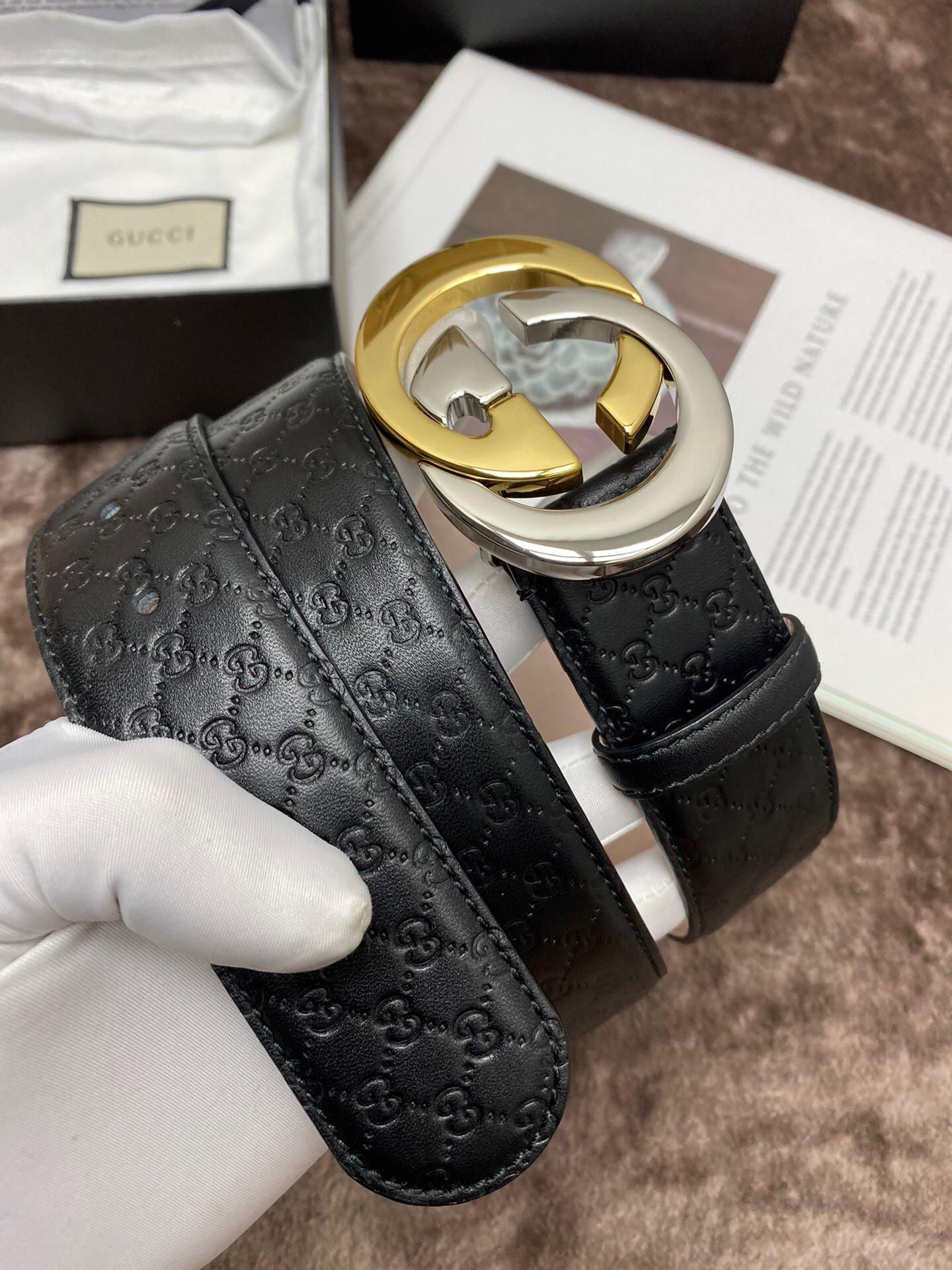 Thắt lưng Gucci like au dây họa tiết logo khóa G đối TLGC79